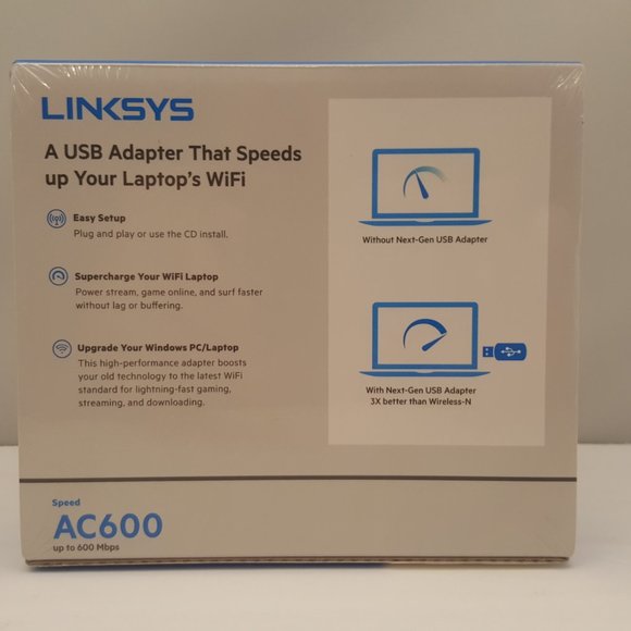 LINKSYS Next-Gen AC Max-Stream Wi-Fi Micro USB Adapter AC600 WUSB6100M🆕 - Picture 3 of 7